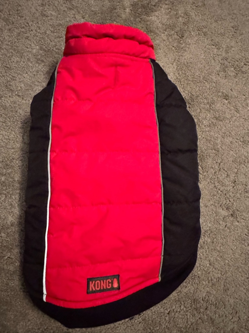 KONG Red & Black Kids Puffer Jacket